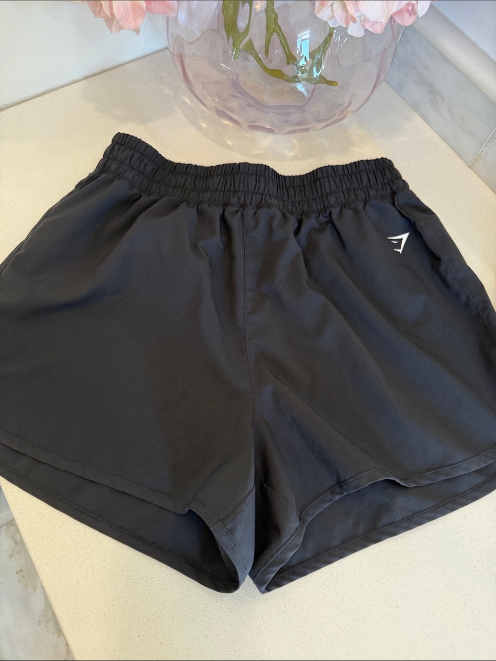 Gymshark Black Women's Athletic Running Shorts